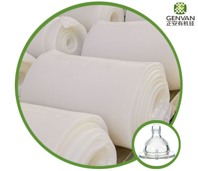 Caoutchouc de silicone à haute transparence,