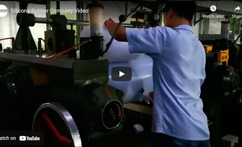Société de caoutchouc silicone vidéo