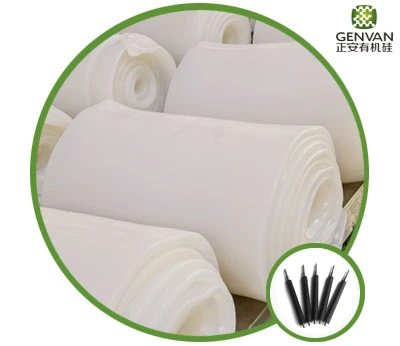 Caoutchouc de silicone antistatique (couleur naturelle/noir)